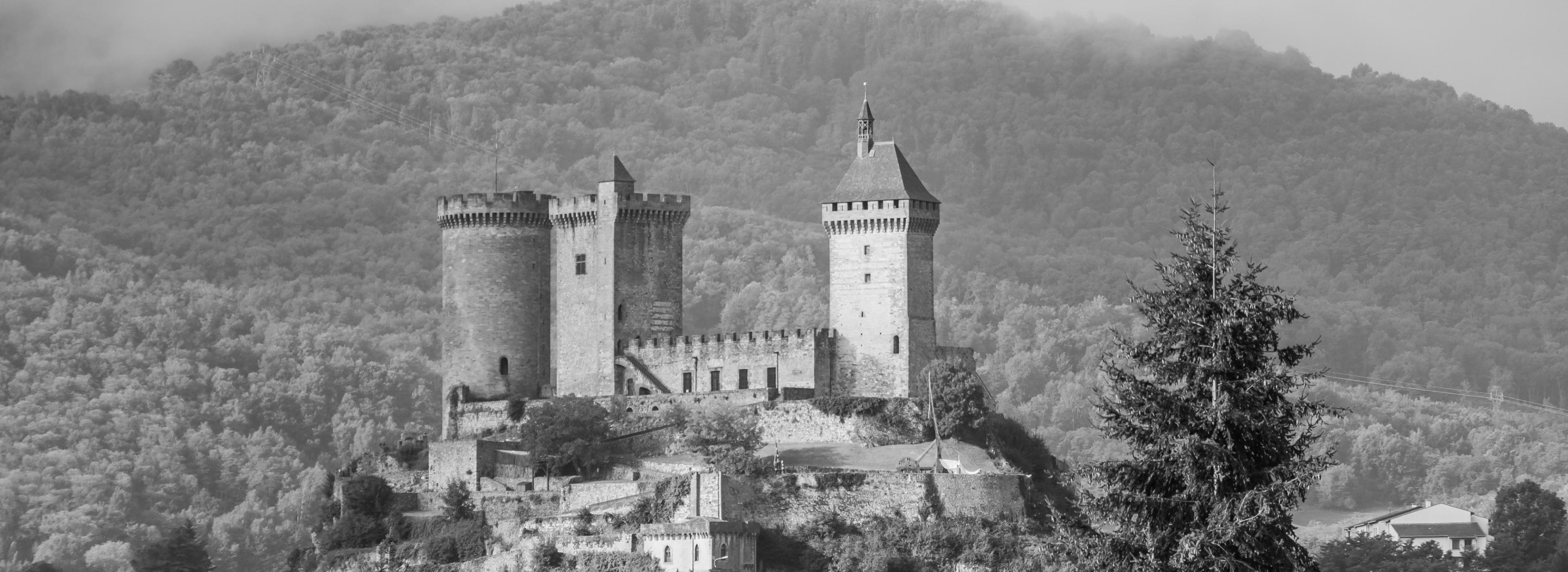 Château de Foix dominant la vallée